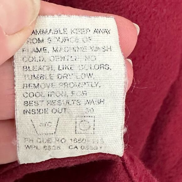 Woolrich Flannel Button Down Shirt Claret Size Large - Picture 4 of 6